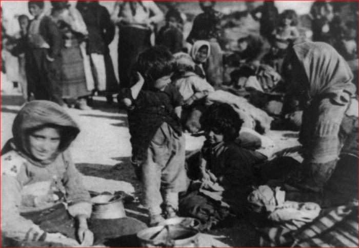 Fugitivos armênios na Síria 1915